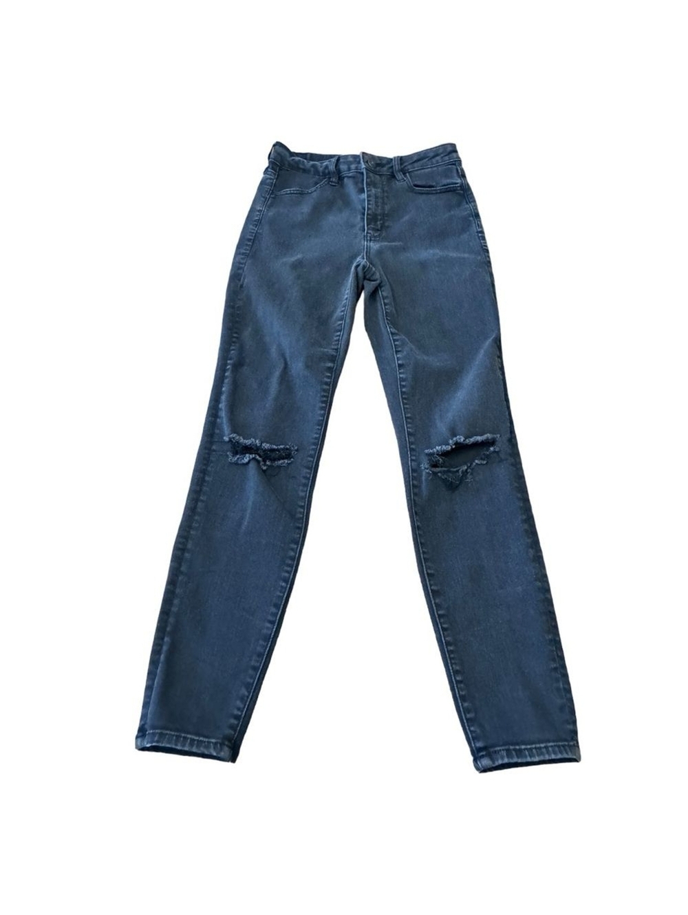 American Eagle Next Level Stretch High Rise Black Denim Jeans Women's Size 8